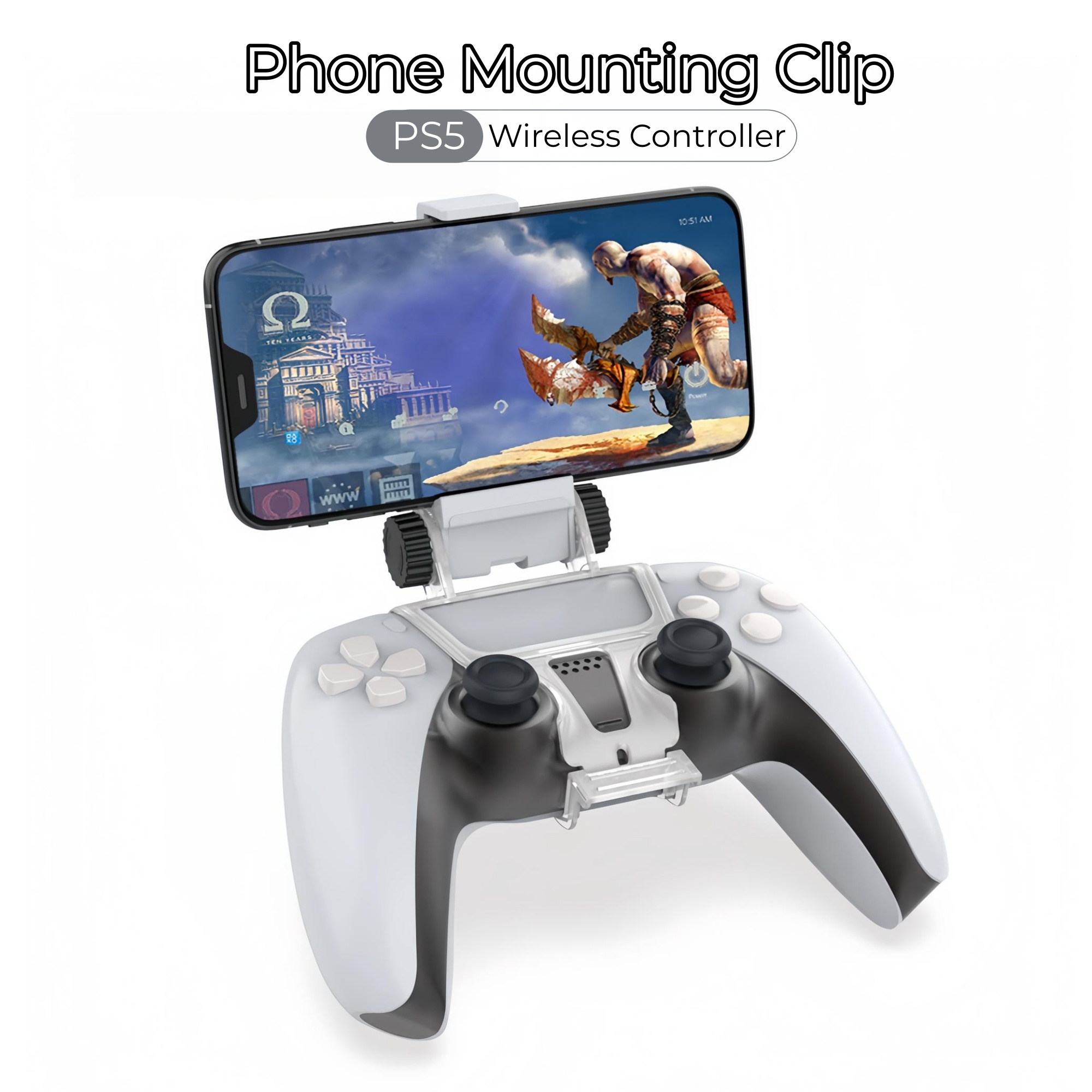 Sony Controller Dualsense - Verstellbare Winkel-Telefonhalterung für PS5 DualSense Wireless