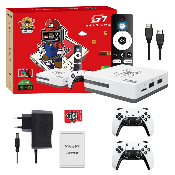 Gaming Console For Tv - Hochwertige tragbare G7-Gaming-Konsole mit großem Zoll-Bildschirm,