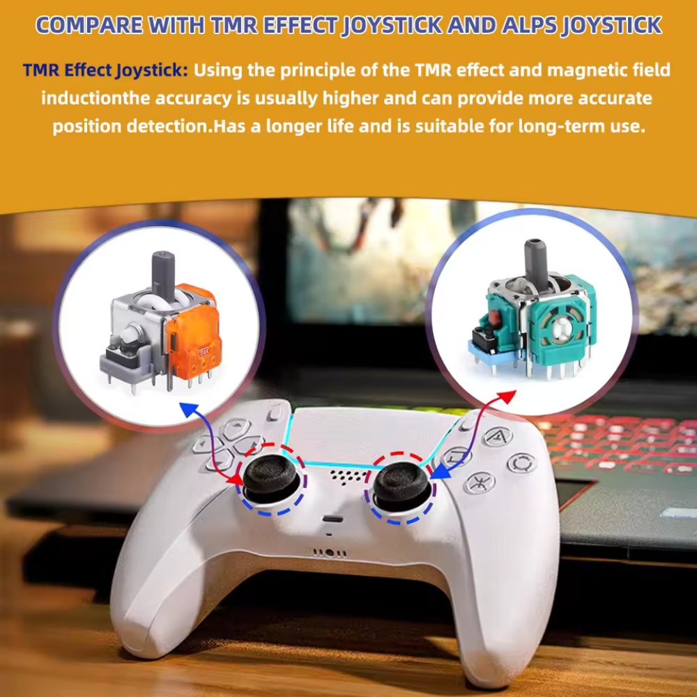 2-10Pcs Ersatz TMR Effekt Joys – Sony Controller Dualsense Bewertung und Preis