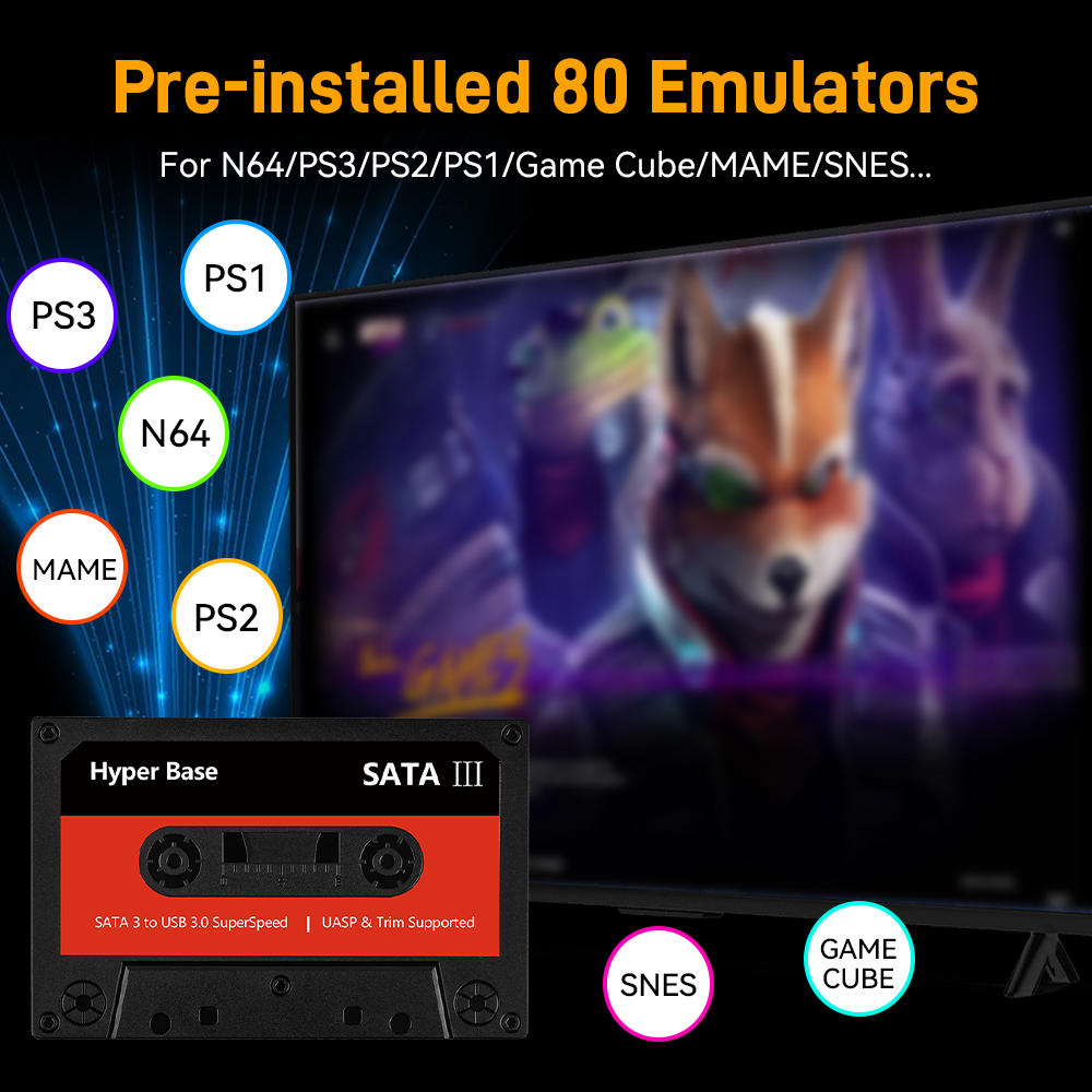 Batocera 500G/2T Emulator Spie – Gaming Console Chinese Bewertung und Preis
