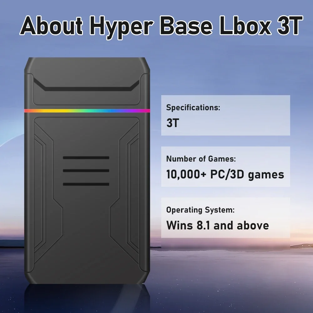 3TB Launchbox Tragbare Gaming- – Gaming Console Chinese Bewertung und Preis
