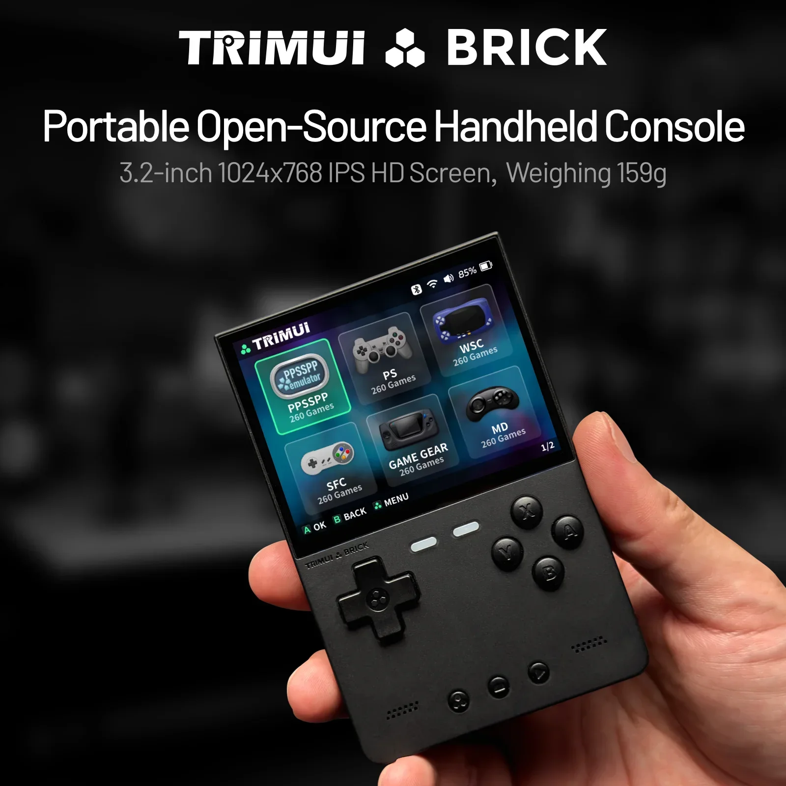 TRIMUI BRICK Handheld-Spieleko – Gaming Console Chinese Bewertung und Preis