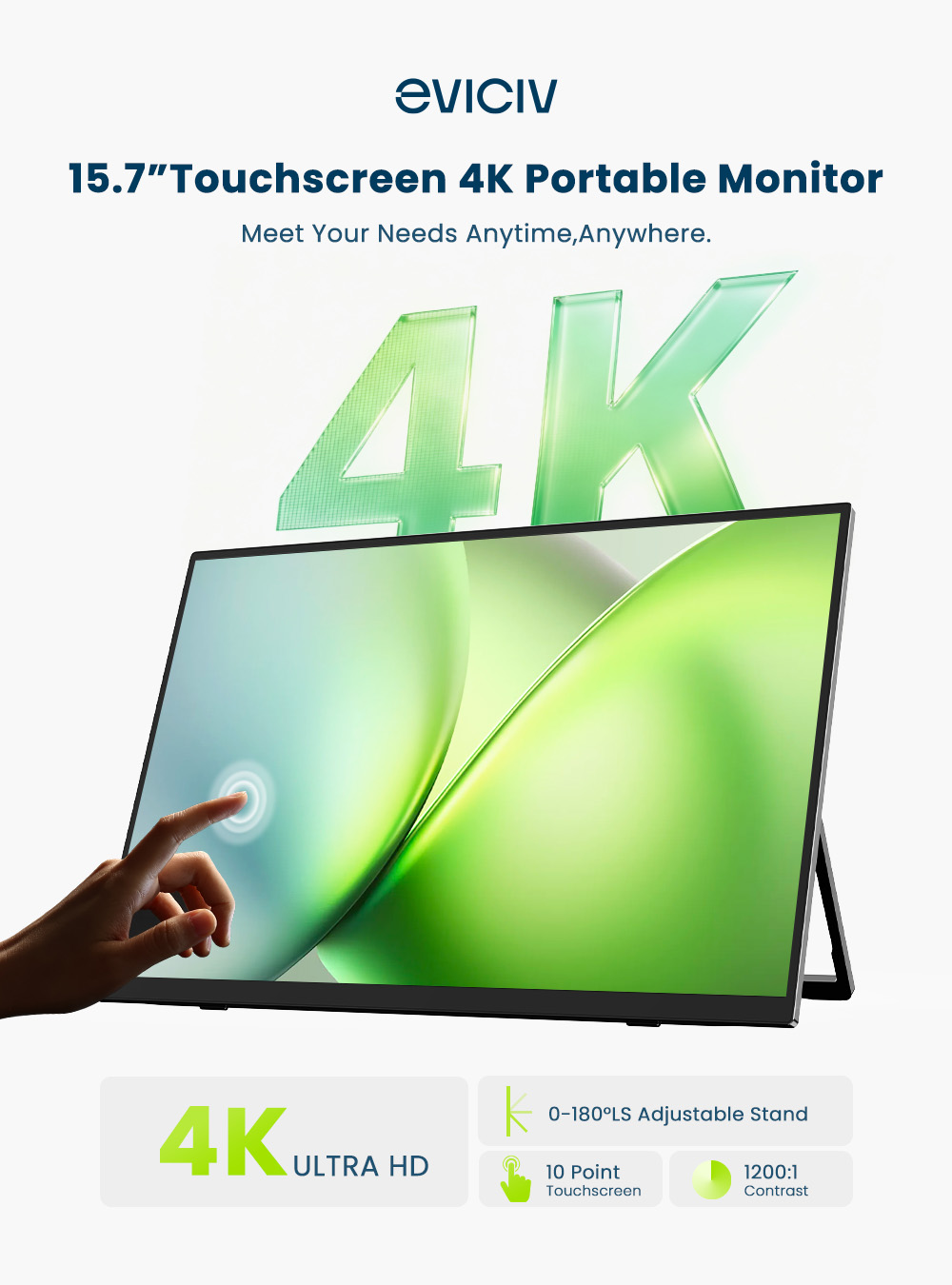 EVICIV 4K tragbarer Monitor 10 – Gaming Console Type Bewertung und Preis